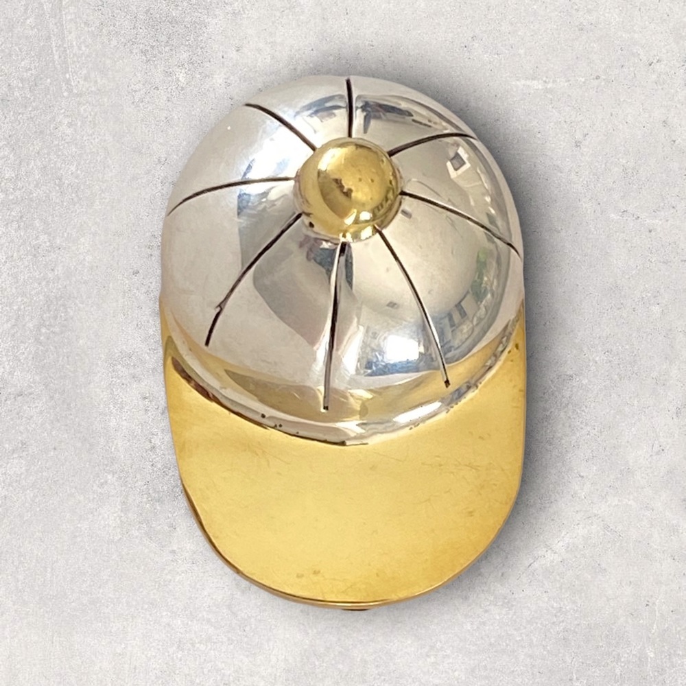 925 Mexico Sterling Silver Baseball Softball Sports Cap Hat Pendant Pin